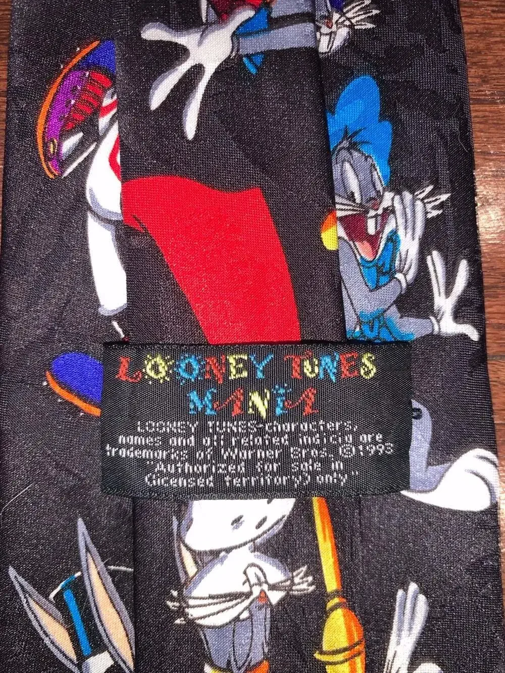 🎯 Looney Tunes Mania Bugs Bunny‎ Tie Y2K Cartooncore Streetwear